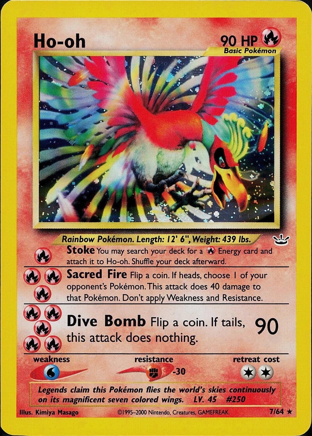 Ho-Oh Pokémon card
