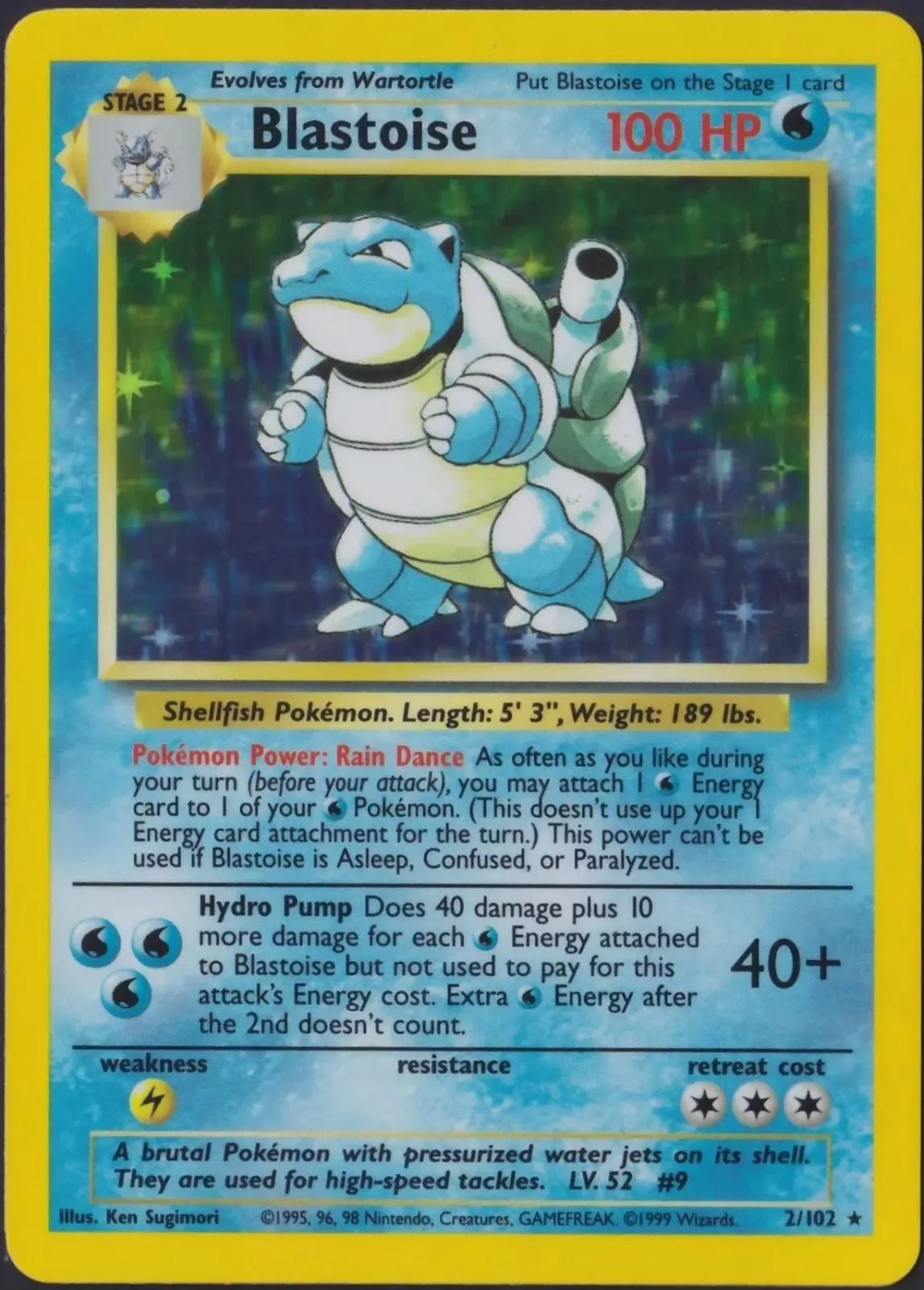 Blastoise Pokémon card