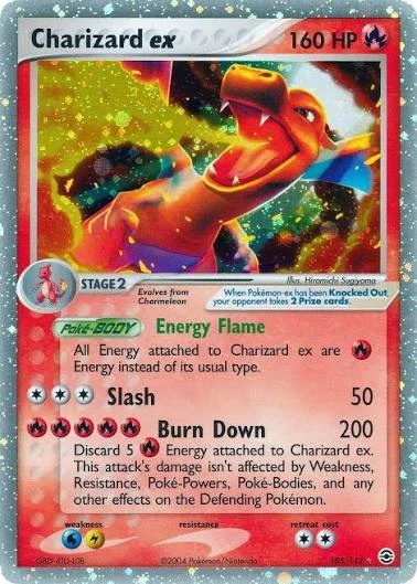Charizard ex Pokémon card