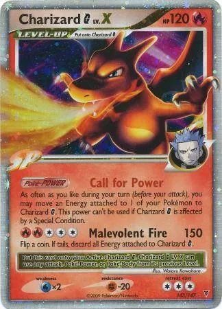Charizard G LV.X Pokémon card