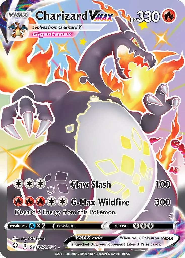 Shiny Charizard VMAX Pokémon card