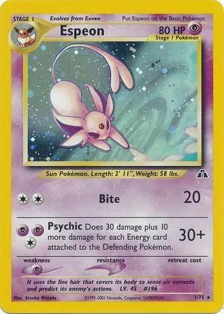 Espeon Pokémon card