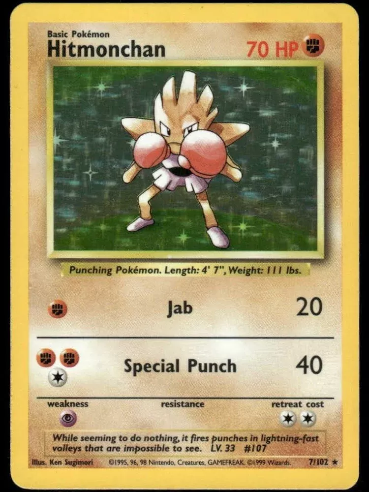 Hitmonchan Pokémon card