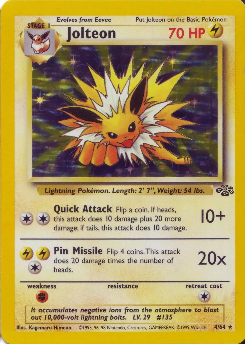 Jolteon Pokémon card