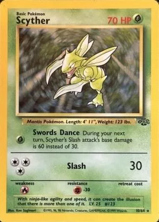 Scyther Pokémon card