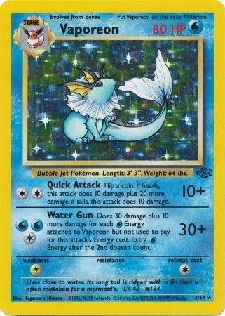 Vaporeon Pokémon card